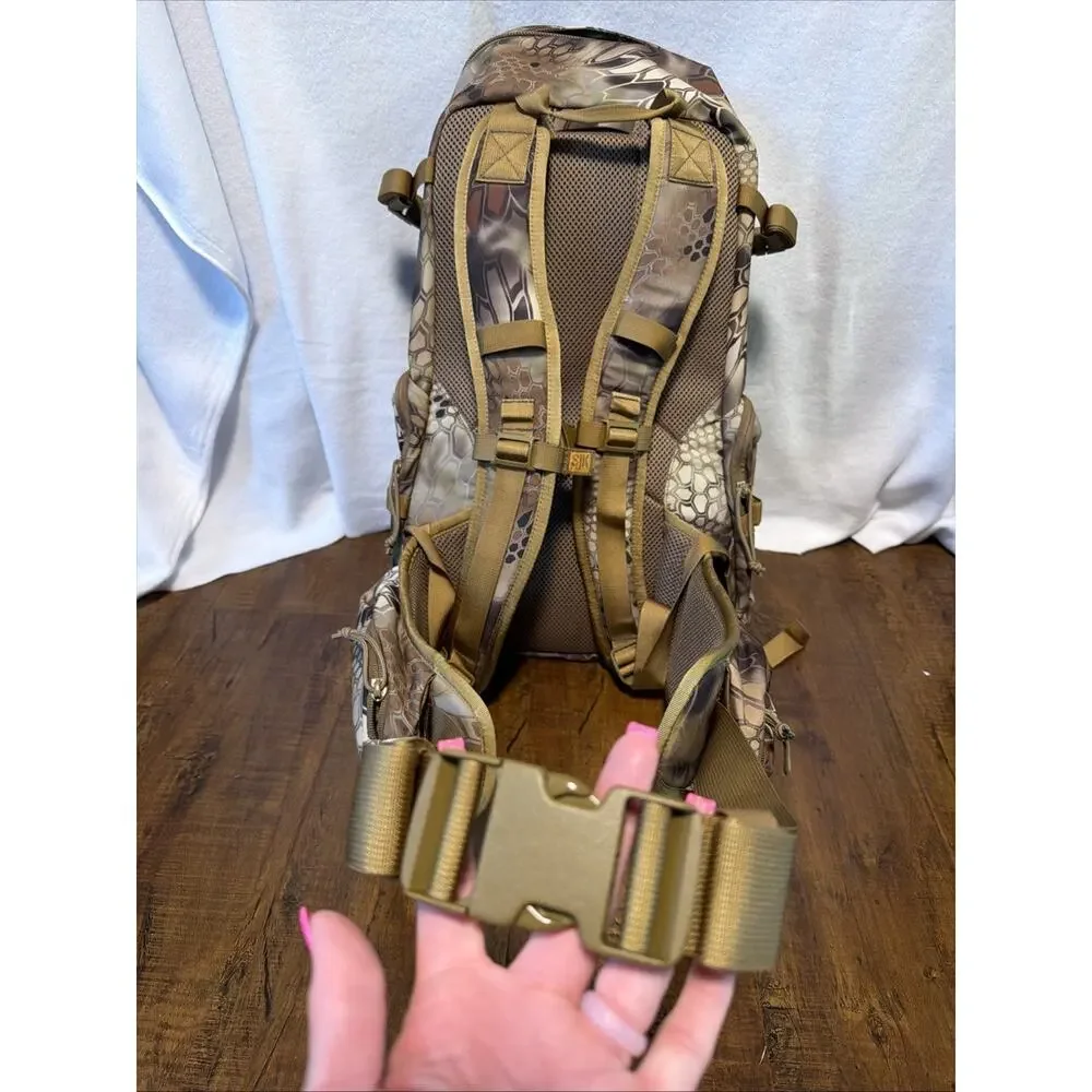 Slumberjack SJK Hone 34L Hunting Backpack Kryptek Camo NWT Rifle Bow Pack